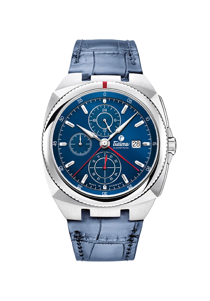 Tutima Saxon One Saxon One Chronograph Royal Blue 6420-06 bei Juwelier am Schloss in Schwetzingen Baden-Württemberg