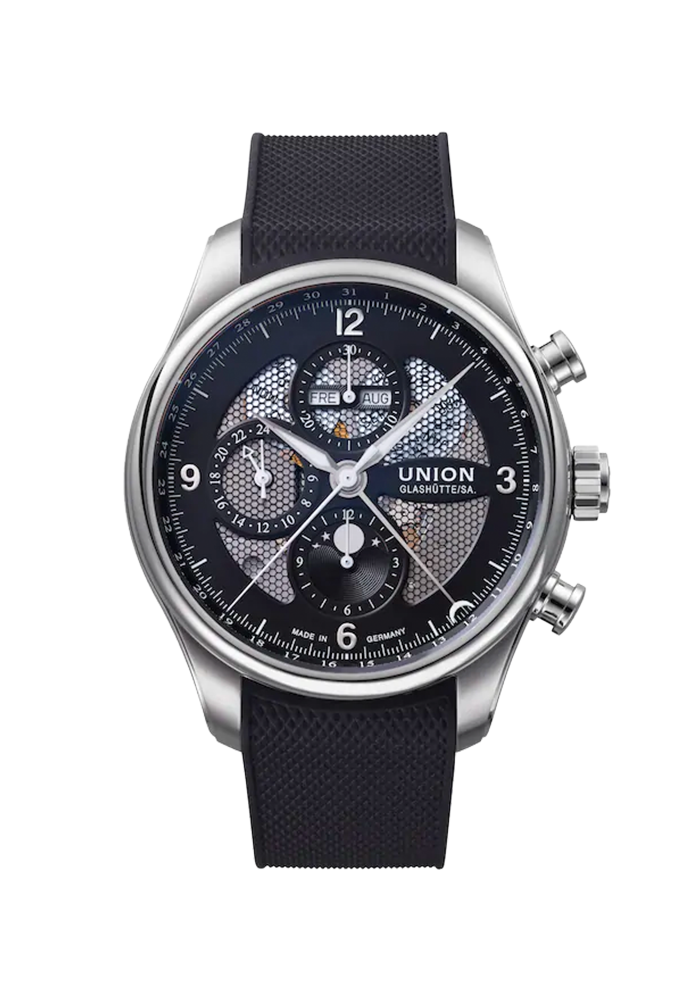 Union Glashütte Belisar Belisar Chronograph Mondphase D009.425.17.057.00 bei Juwelier am Schloss in Schwetzingen Baden-Württemberg