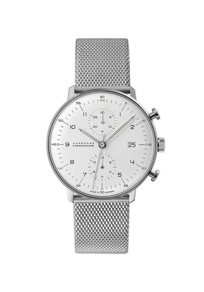 Junghans Junghans Max Bill Max Bill Chronoscope 027/4003.48 bei Juwelier am Schloss in Schwetzingen Baden-Württemberg