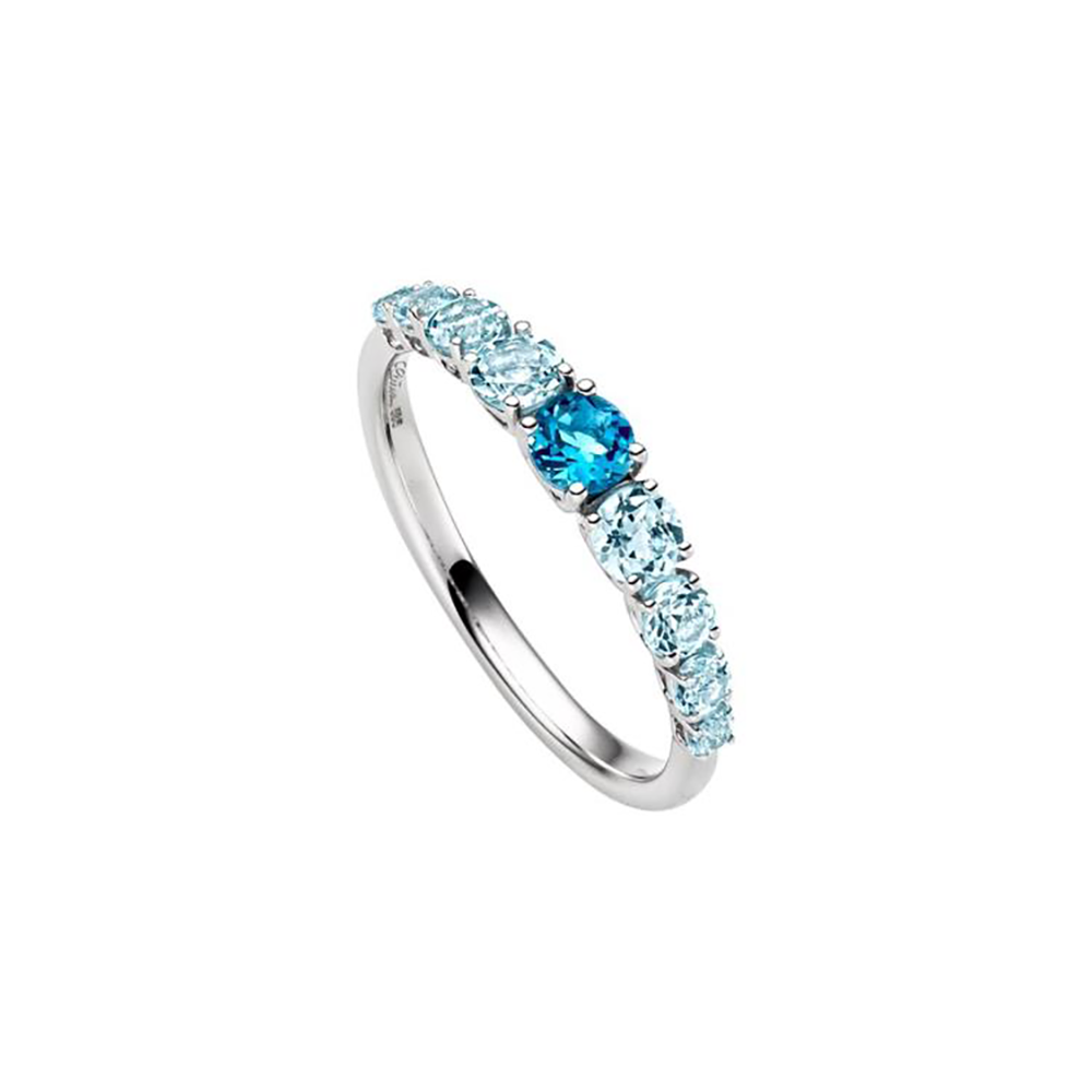 Elaine Firenze Ring mit London Blautopas & Sky top Blautopase 75064360R_3W bei Juwelier am Schloss in Schwetzingen Baden-Württemberg