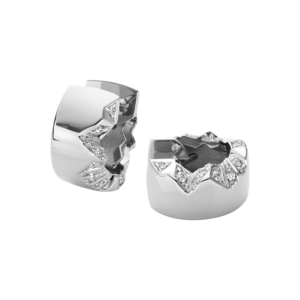 Schmuckwerk Alpenring Klappcreolen gerundet Alpenring GO1475-WG bei Juwelier am Schloss in Schwetzingen Baden-Württemberg