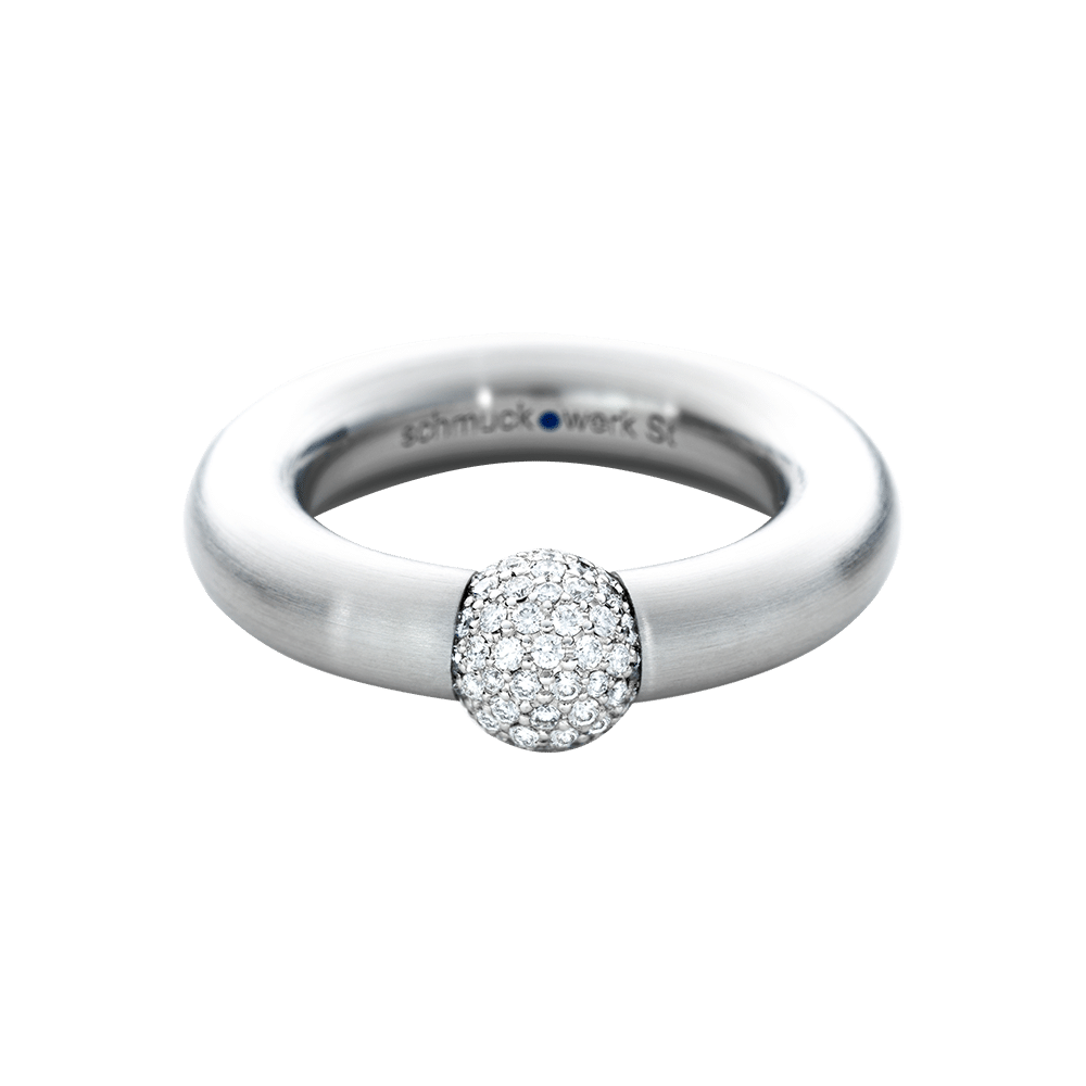 schmuckwerk Kugel Ring KR 156 ST-PT bei Juwelier am Schloss in Schwetzingen Baden-Württemberg